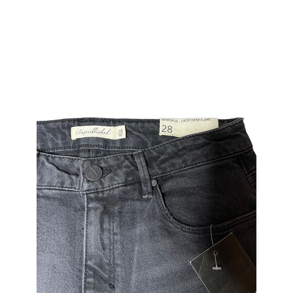 New Anthropologie Unpublished Margaux Cropped Demi Flare in Coal size 28 - Picture 10 of 12